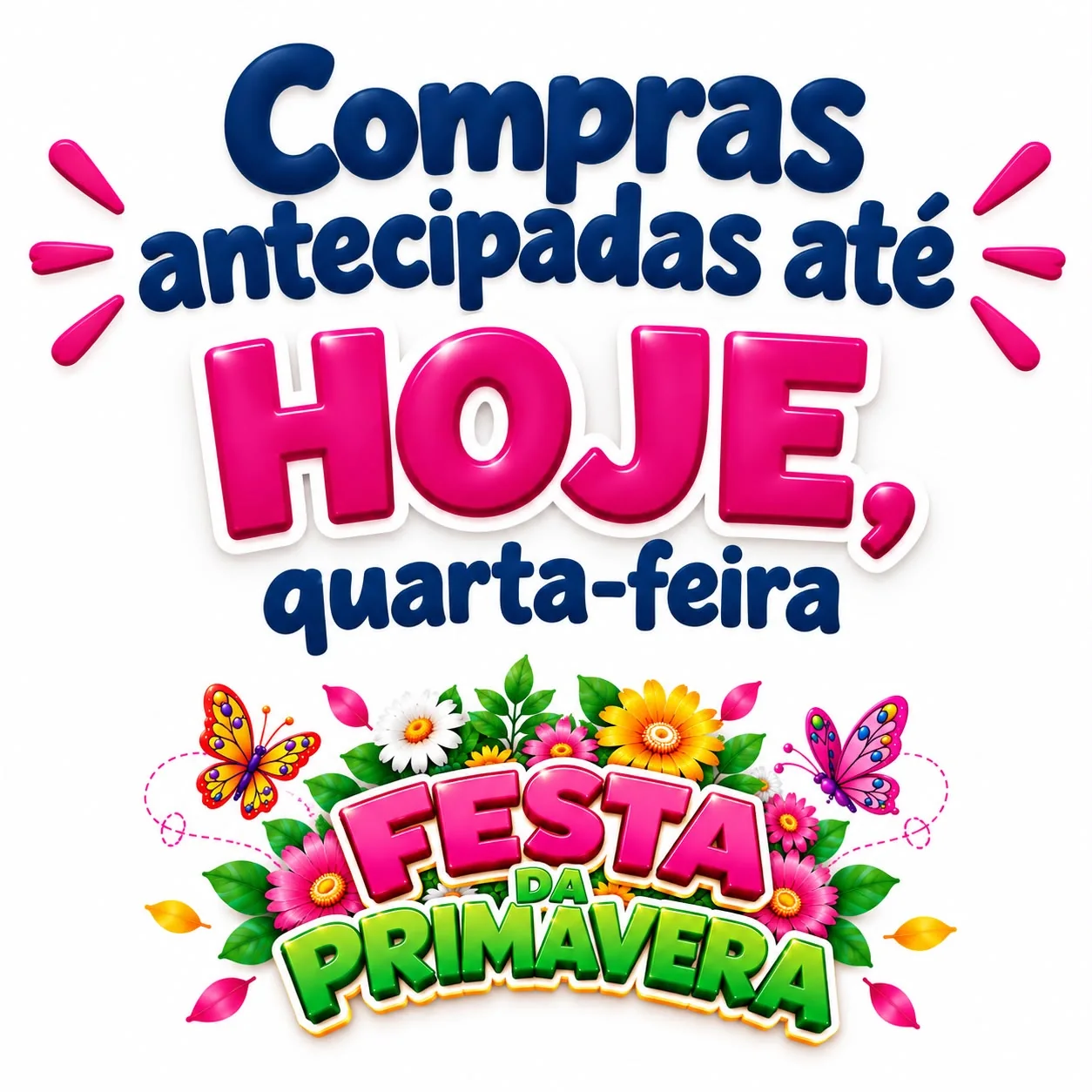 Compras antecipadas da Festa da Primavera